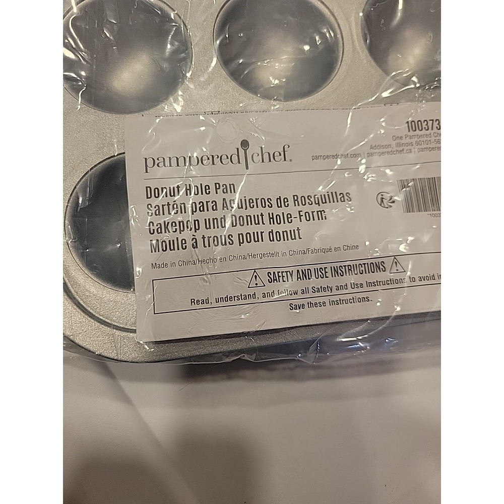 NEW Pampered Chef Cake Pop & DONUT HOLE PAN #100373 Doughnuts Teal Blue - Picture 3 of 3